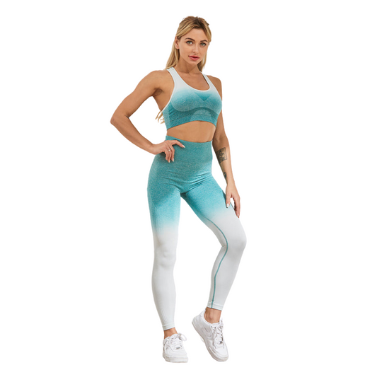 Female Gradient Seamless Yoga Set