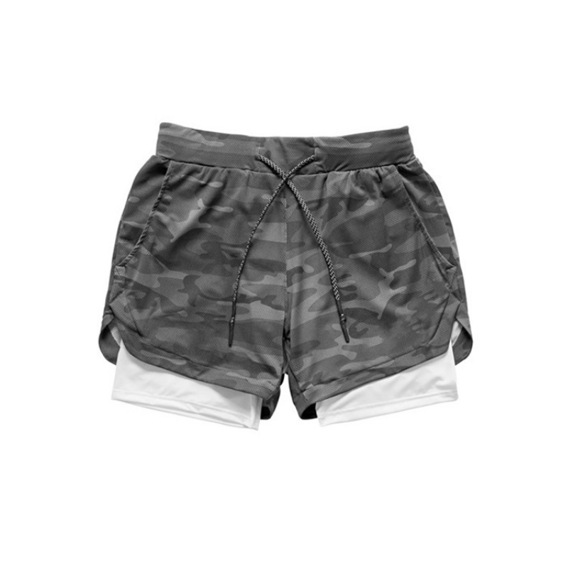 2 In 1 Double-deck Quick Dry Sport Shorts