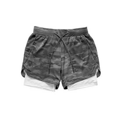 2 In 1 Double-deck Quick Dry Sport Shorts