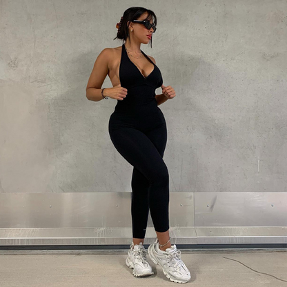 Sexy Backless Sporty Jumpsuit