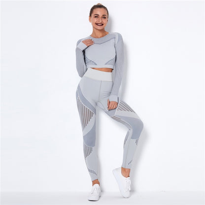 Hollow Out Seamless Yoga Set