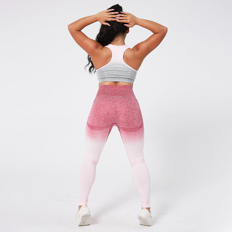 Female Gradient Seamless Yoga Set