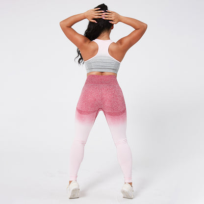 Female Gradient Seamless Yoga Set