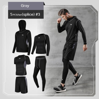 5 Pcs/Set Men Fitness Sports Suit