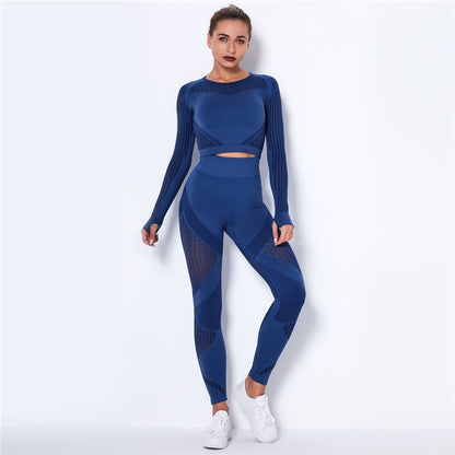 Hollow Out Seamless Yoga Set