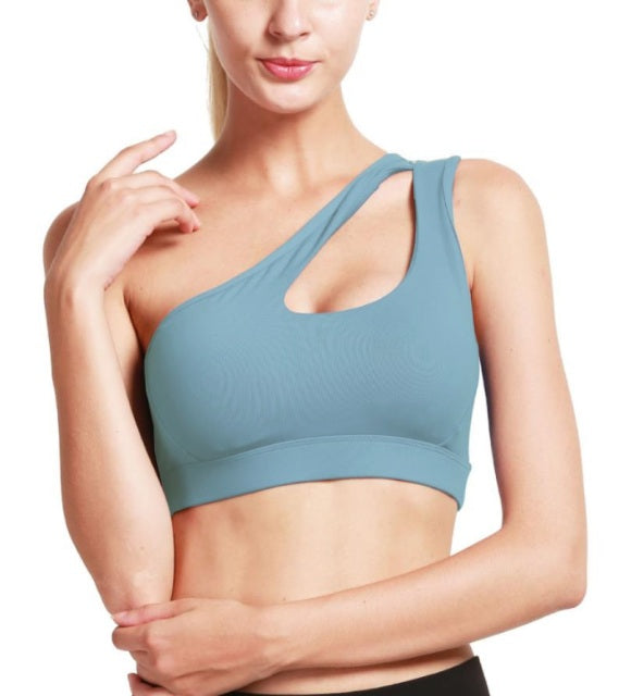 Sexy One Shoulder Yoga Bras