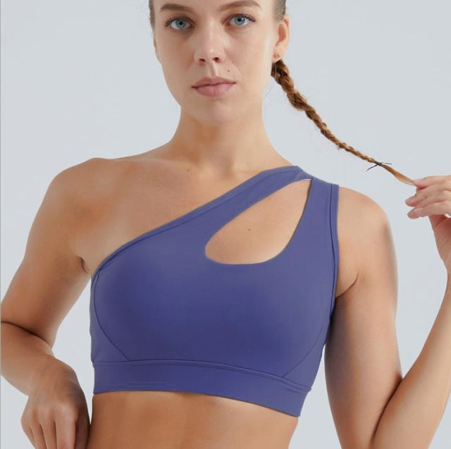 Sexy One Shoulder Yoga Bras