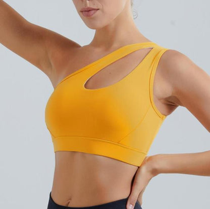 Sexy One Shoulder Yoga Bras