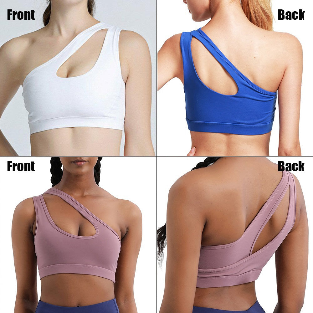 Sexy One Shoulder Yoga Bras