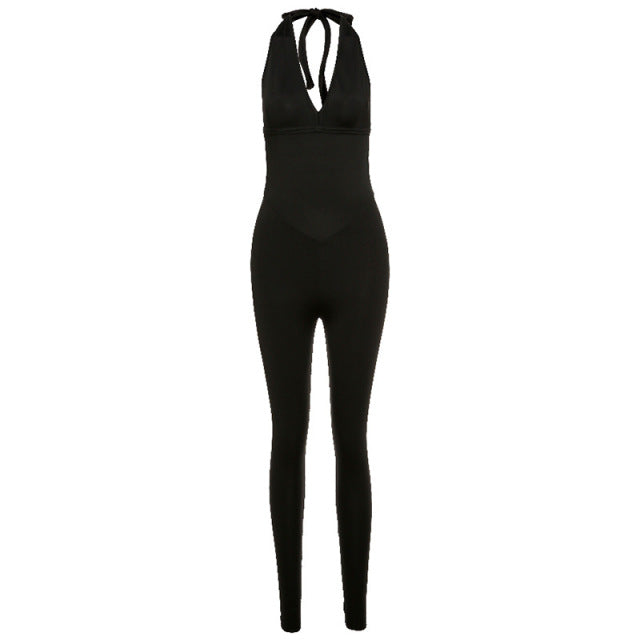 Sexy Backless Sporty Jumpsuit